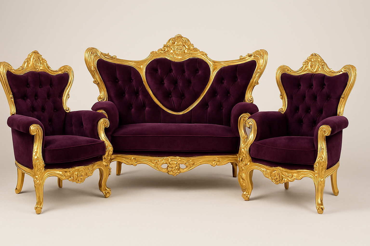 Salon Louis XIV 7 places